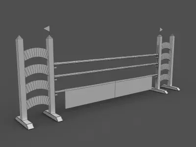 Horse Jumping Obstacles 3D model