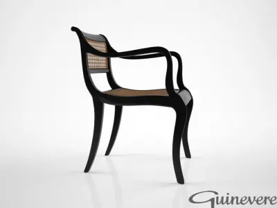 Guinevere Anglo Indian Regency Style chair 3D model