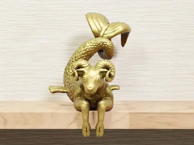 figurine capricorn 3D print model
