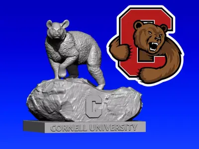 NCAA - Cornell Big Red mascot statue - Cornell University  3D print model