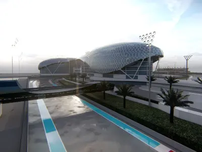 Yas Marina F1 Circuit 3D model