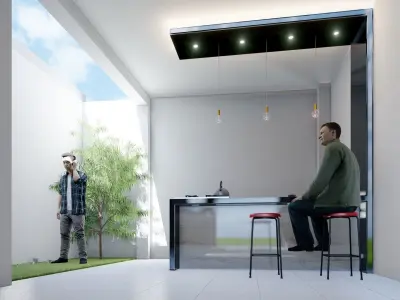 Desing minimalist interior 3D print model