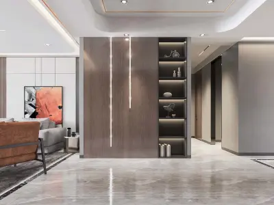 Luxury apartment living room 112 3D model