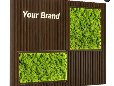 Moss Wall 02 3D model