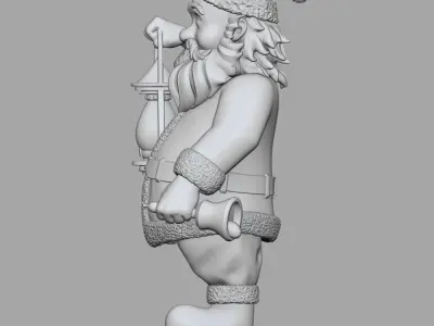 SANTA CLAUS 3D print model 3D print model