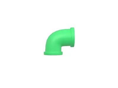 Pipe v8 006 Low-poly 3D model