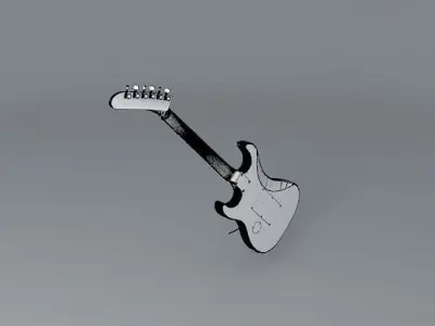 Kramer AMBITION 5 guitar Free 3D model