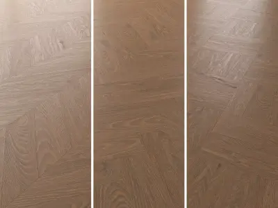Parquet Oak Vincinyatta Brushed set 4 3D model