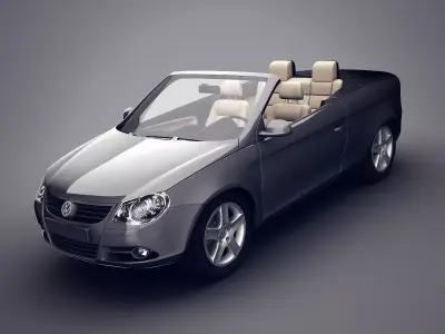 Volkswagen Eos convertible 3D model