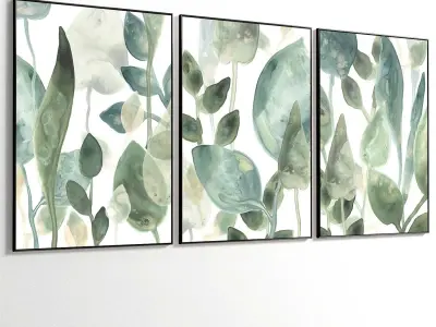 Abstract Painting Set of 3 pieces - No 24 Low-poly 3D model