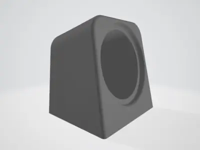 5 Inch speaker pod box DRIFT DRAG STREET flat surface mounted  3D print model