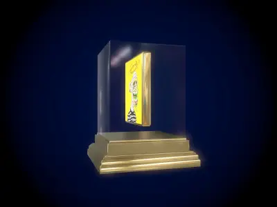 Mutant Ape 8 Gold Club Low-poly 3D model