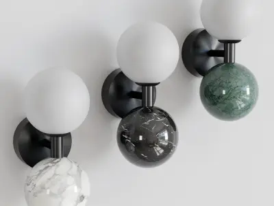 dalt aromas wall light Low-poly 3D model