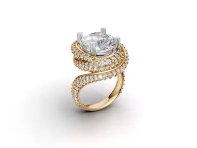 ring woman  3D print model