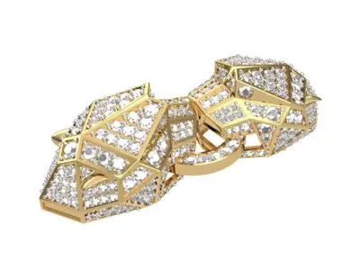 Tiger Face For Bracelet 3D print model