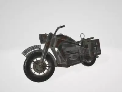 GERMAN WW2 Motor Bike 3D model