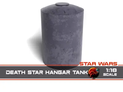 Death Star Hangar Tank 1-18 scale Kenner Hasbro Free 3D print model