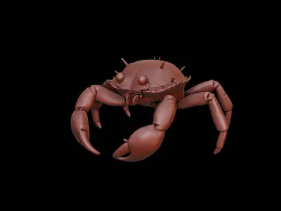 Crab Animal Sculpture 3D print model