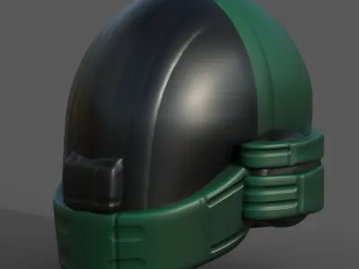 Helmet plastic mask protection pollution ball shaped Low-poly Low-poly 3D model purchase
