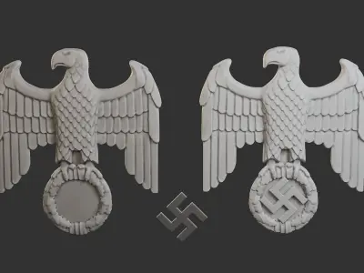 WWII German Eagle B 3D print model