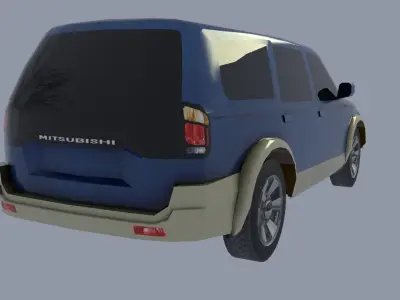Mitsubishi Nativa Low-poly 3D model