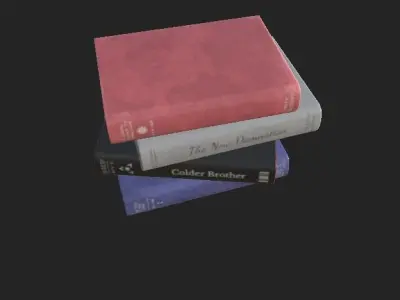 Book 4K PBR GameReady old books Low-poly 3D model