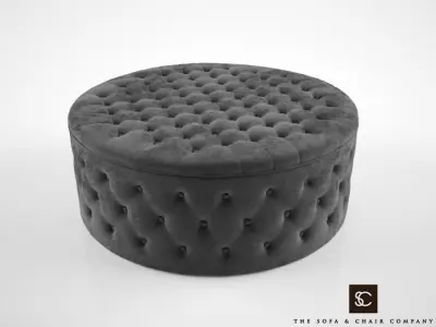 The Sofa and Chair Company Allegri Ottoman 3D model