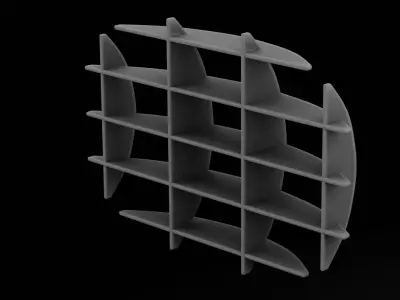 Geometrical Furniture Design  Low-poly 3D model purchase