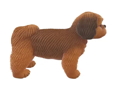Cute Puppy Figurine Dog 3D print model