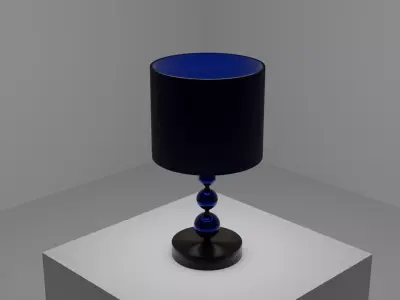 Crystal Table Lamp Free low-poly 3D model