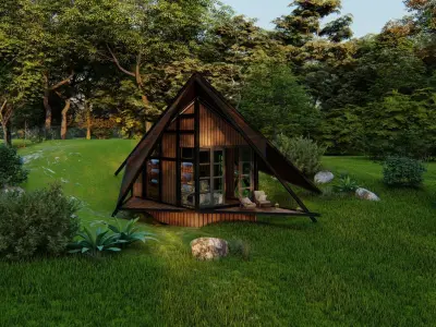 CABIN FOREST 3D model