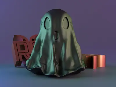 Halloween spirit decor GHOST 01 3D print model