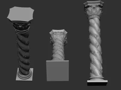 Ornamental Column 3D print model
