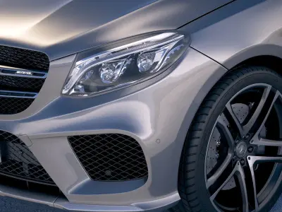 Mercedes GLE43 AMG wagon 2018 3D model