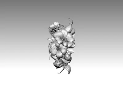 Flowers set  3D print model