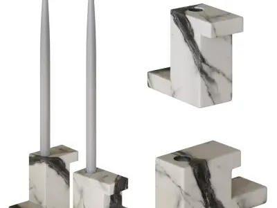 Brick Candle Holders 3D model