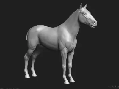 Horse  -  Highpoly Sculpture 3D model