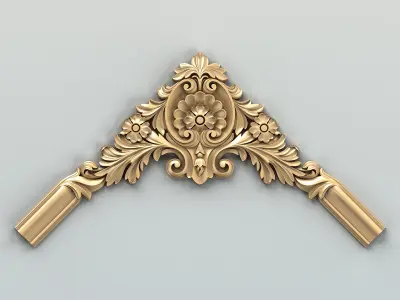 Corner decor 024 3D model