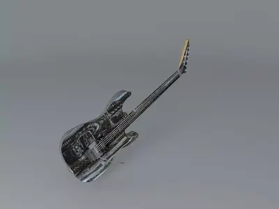 Jackson HR Giger guitar Free 3D model