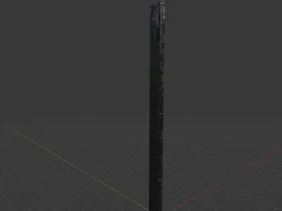 SkyScrapper 1 - Sci - Fi - Cyberpunk - 4K - Game Ready Model Low-poly 3D model