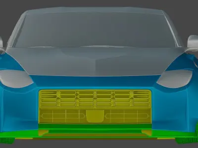 NISSAN Z PROTO STREETHUNTER WIDEBODYKIT Low-poly 3D model