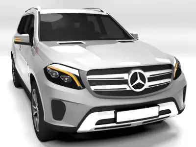 MERCEDES GLS 2016 LOWPOLY Low-poly 3D model