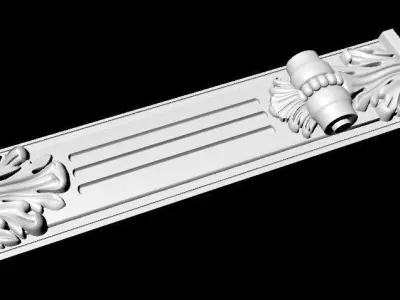Central decor ornament for furniture 3D model 530