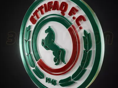 Ettifaq logo - Cinematic - 3D print 3D model