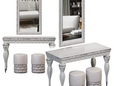 luxor-makeup-table by elve luxury 3D model