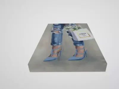 Denim Dream Fall Canvas Wall Art Low-poly 3D model