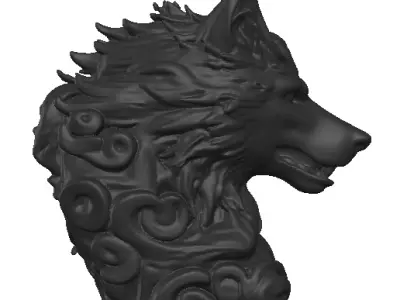 Realistic Wolf 3D Model Low-poly 3D model