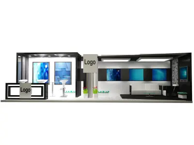 Booth Exhibition Stand a326a 3D model