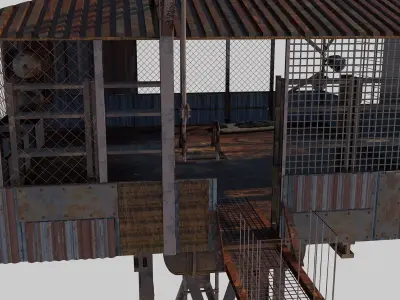 Post-apocalypse Guard Tower 3D model