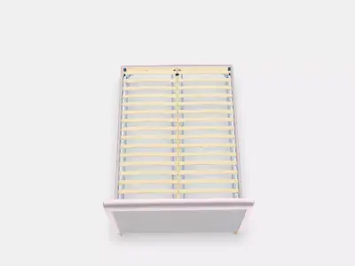 IDANAS Upholstered bed frame 4 Low-poly 3D model